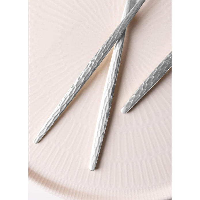 The Mia Shiny Çatal Kaşık Bıçak Takımı Mat Gümüş 24 Parça