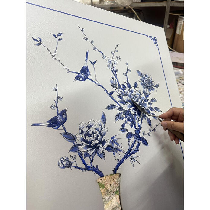 The Mia Floral Tablo 60x80x4 Cm Tbl0092