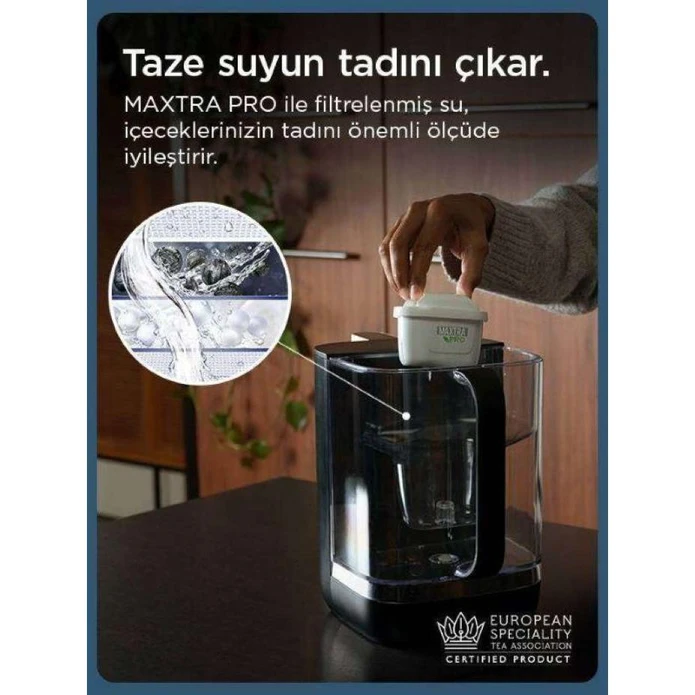BRITA Cube Tezgah Üstü Su Arıtma Cihazı – Siyah (4,0 L) 4006387136734