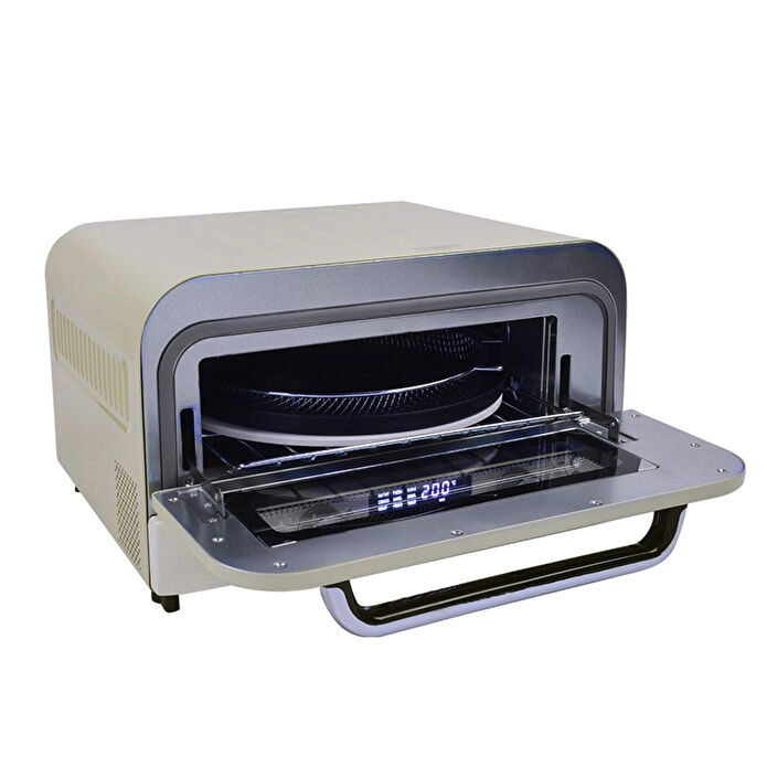 Berghoff Gem Retro 2000 W Vani̇lya Krem Rengi̇ Pi̇zza Fırını