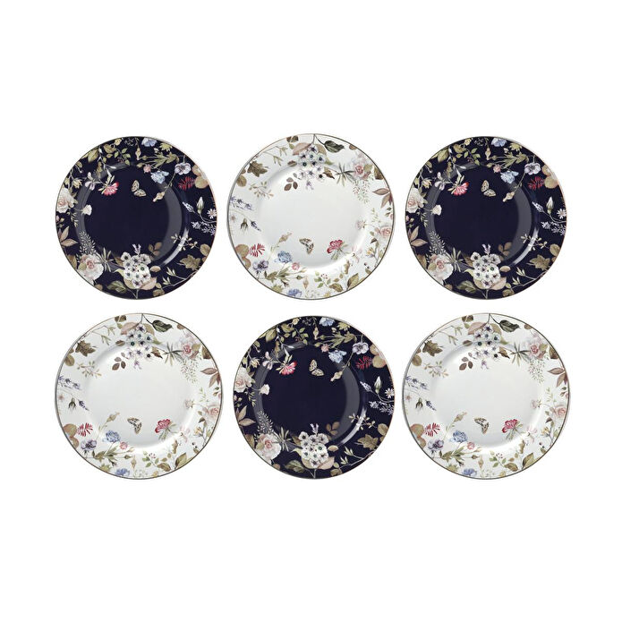 Lucky Art Fleurisse Bone 27cm 6li Tabak Seti̇