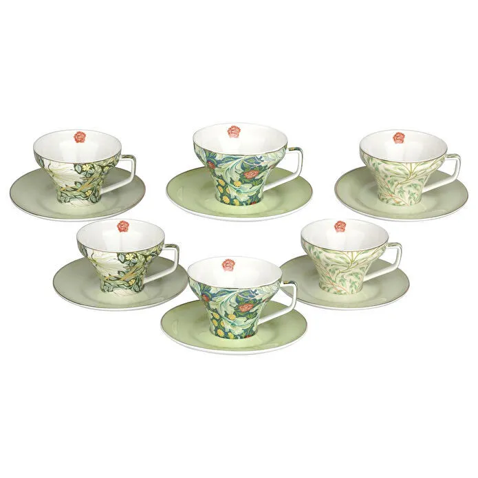 Lucky Art Sylva Bone 6li Çay Fincani Seti