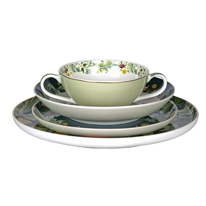 Lucky Art Sylva Bone 24 Parça Yemek Takimi