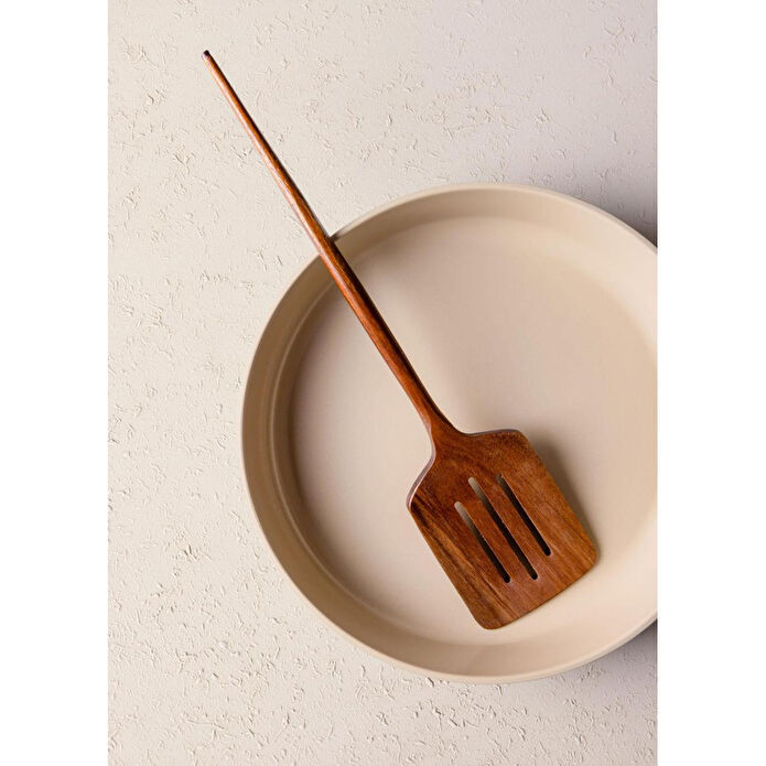 The Mia Natura Akasya Delikli Spatula 35x8 Cm