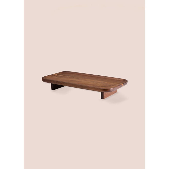 The Mia Natura Akasya Ayaklı Servis 31x16x7 Cm