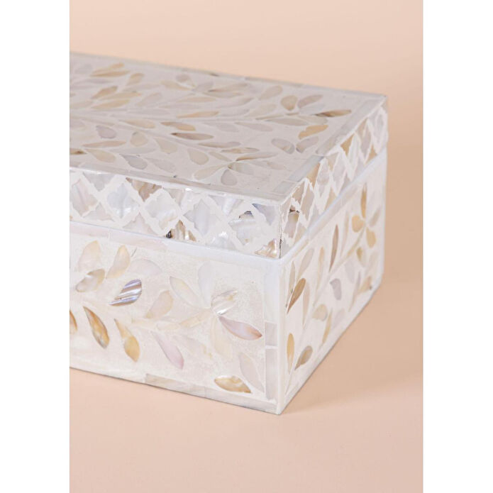The Mia Sedef Dikdörtgen Kutu 25x16x12 Cm Tlc0071