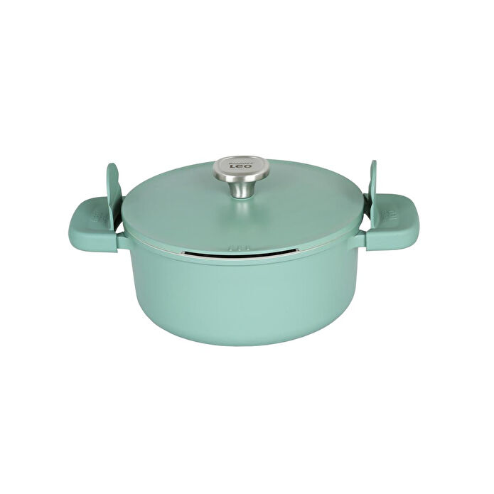 Berghoff Leo Phantom Kapakli Yapişmaz Tencere 24 Cm + Kizartma Tavasi 24 Cm Forest Green