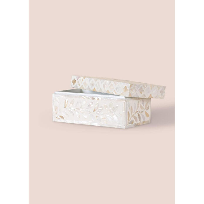 The Mia Sedef Dikdörtgen Kutu 21x12x10 Cm Tlc0072