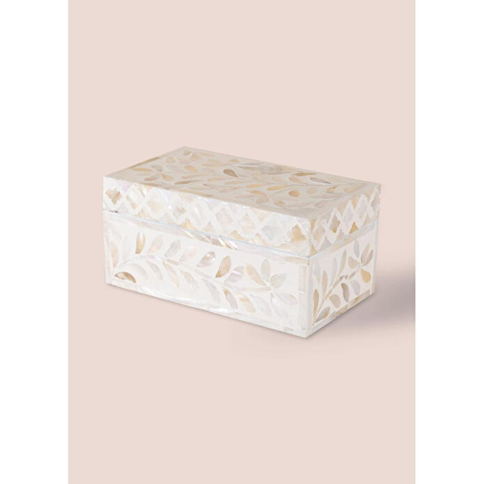 The Mia Sedef Dikdörtgen Kutu 21x12x10 Cm Tlc0072