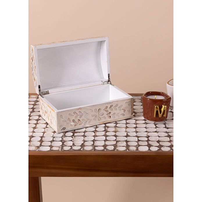 The Mia Sedef Kutu Dikdörtgen 25x15x12 Cm Tlc0077