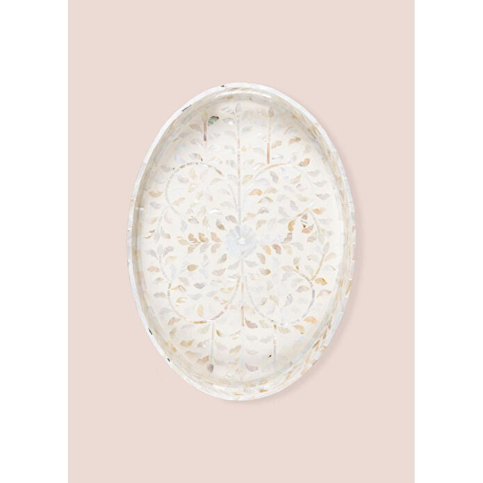 The Mia Sedef Oval Tepsi 45x33x6cm Tlc0079