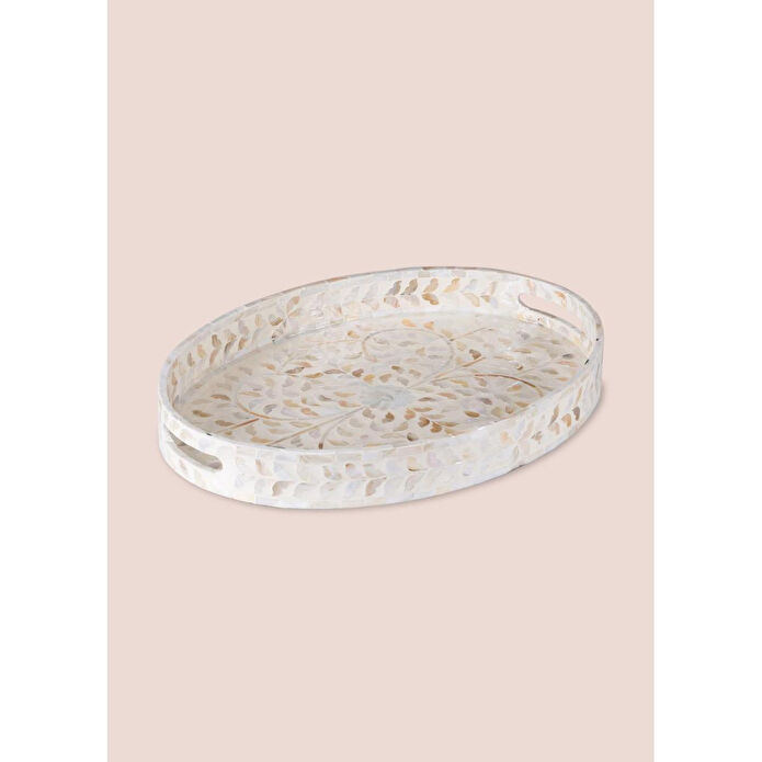 The Mia Sedef Oval Tepsi 45x33x6cm Tlc0079