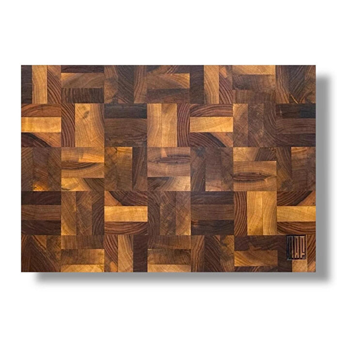 Kaf Ahşap Kesme Tahtası Ceviz (End Grain) - M