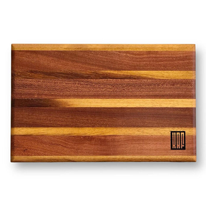 Kaf Ahşap Lüks Kesme Tahtası Sapelli - M