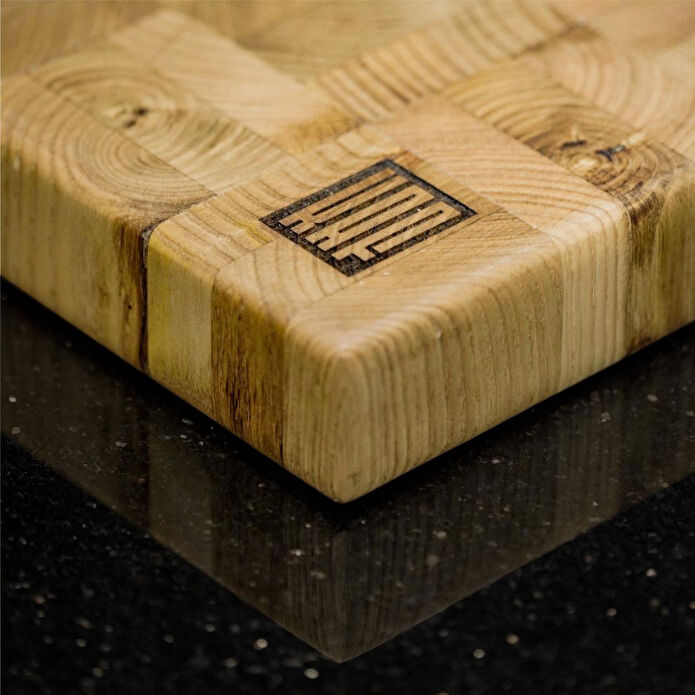 Kaf Ahşap Kesme Tahtası Kestane (End Grain) - M