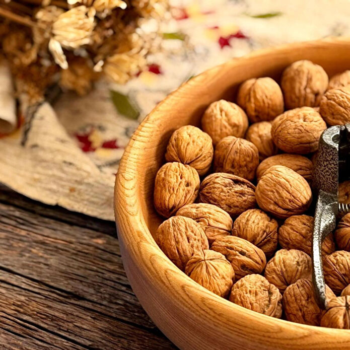 Kaf Ahşap Sunum Kasesi Kestane - M