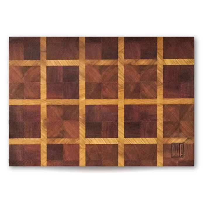 Kaf Ahşap Kesme Tahtası Sapelli (End Grain) - L