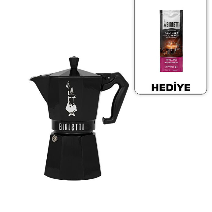 Bialetti Moka Express Excl. Siyah 3 Cup