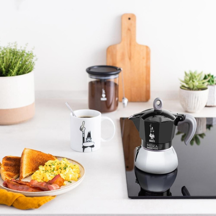 Bialetti İndüksiyon Mokapot Siyah 2 Cup