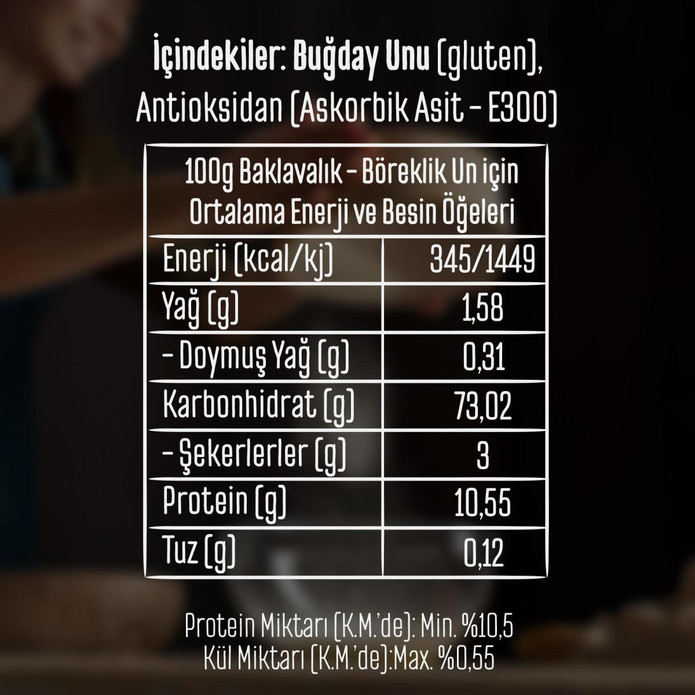 Tellioğlu Baklavalık Böreklik Un 1 Kg