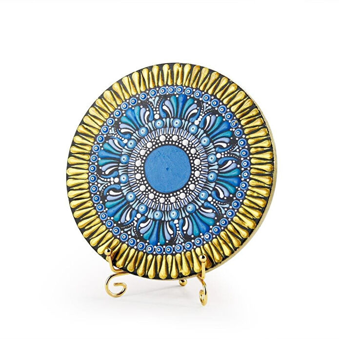 Coho Objet Coho Art El Yapımı Dekoratif Nazar Mandala Sembolü