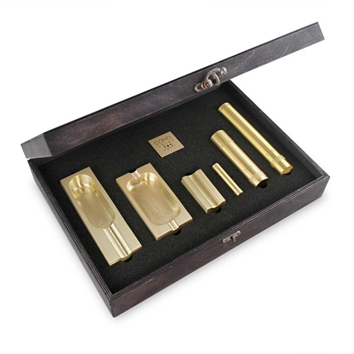 Coho Objet Coho Patron Passion Edition Pirinç Puro Küllük & Full Aksesuar Seti