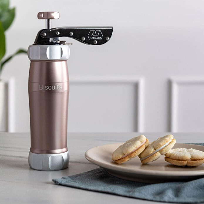 Marcato Biscuits Manuel Bisküvi Makinesi Pastel Pembe Renk