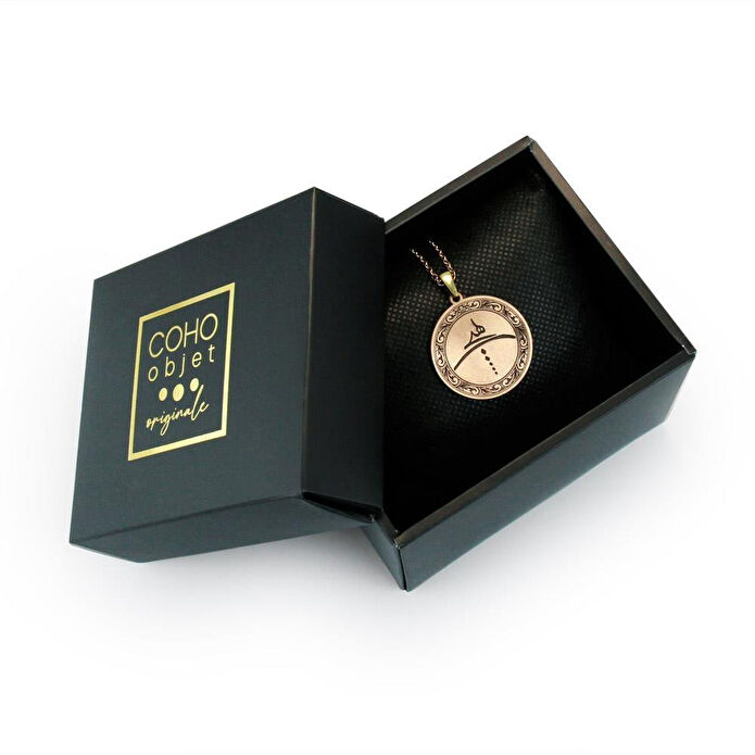 Coho Objet Coho Tılsım Zen El Yapımı Bakır Kolye