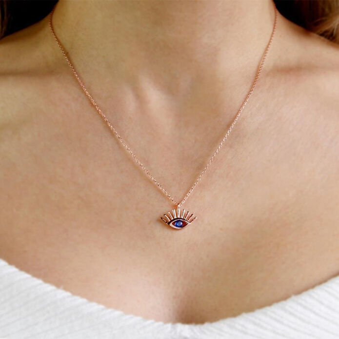 Coho Objet Coho Silver Seraphic Gaze El Yapımı Gümüş Nazar Kolye