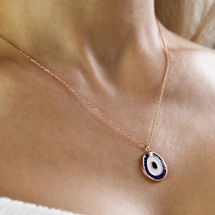 Coho Objet Coho Silver Astra Eye El Yapımı Gümüş Nazar Kolye