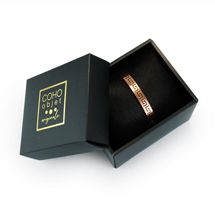 Coho Objet Coho Tılsım Sonsuzluk El Yapımı Bakır Bileklik