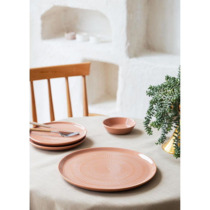 The Mia Noon Kahvaltı Takımı 6 Kişilik 17 Parça Somon 1702