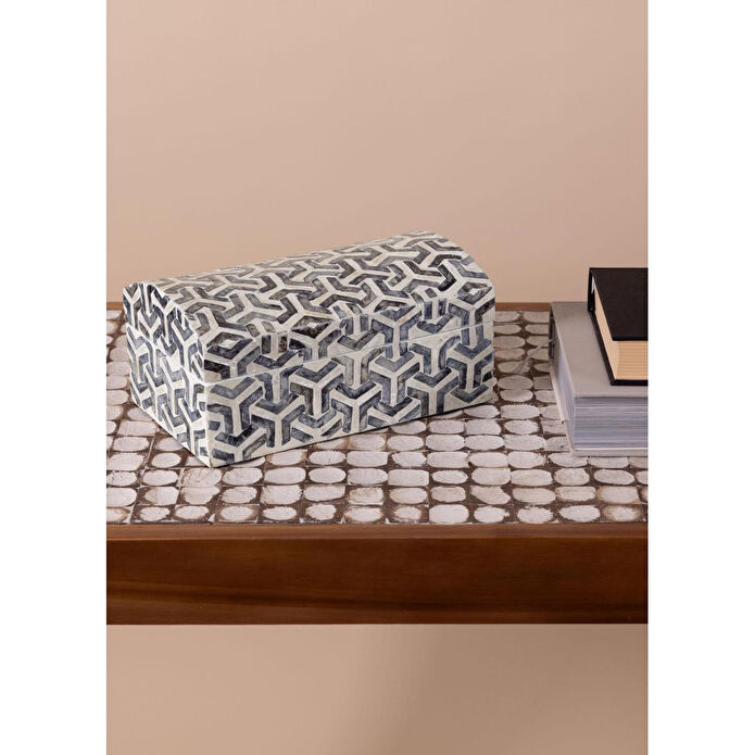 The Mia Sedef Kutu Dikdörtgen 25x15x12 Cm Tlc0093