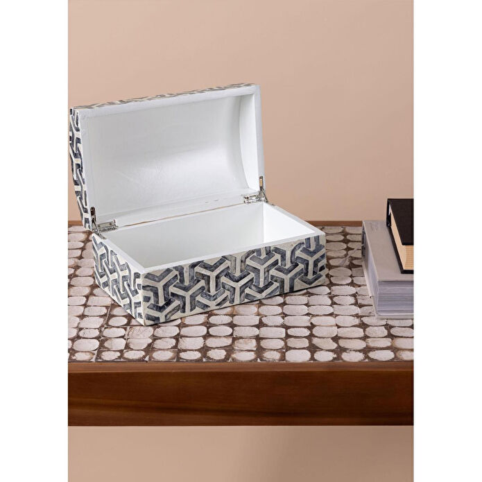 The Mia Sedef Kutu Dikdörtgen 25x15x12 Cm Tlc0093