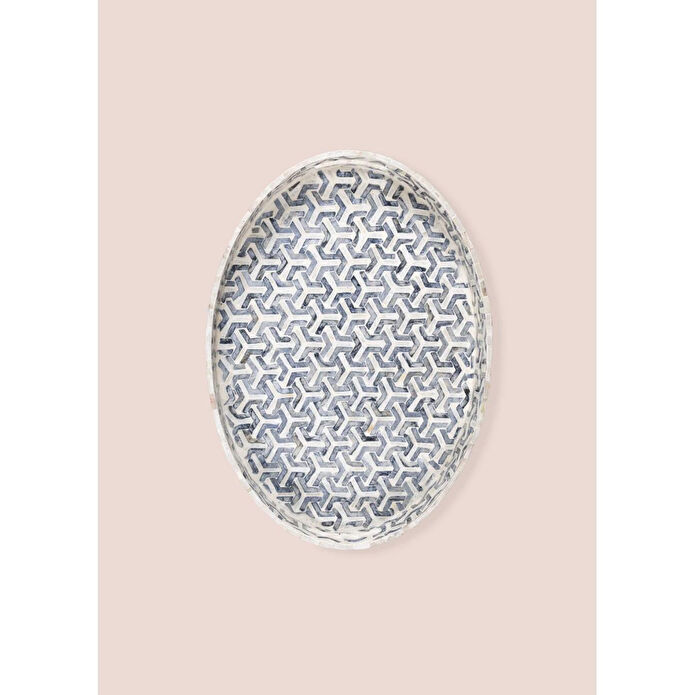 The Mia Sedef Oval Tepsi 50x36x6 Cm Tlc0094