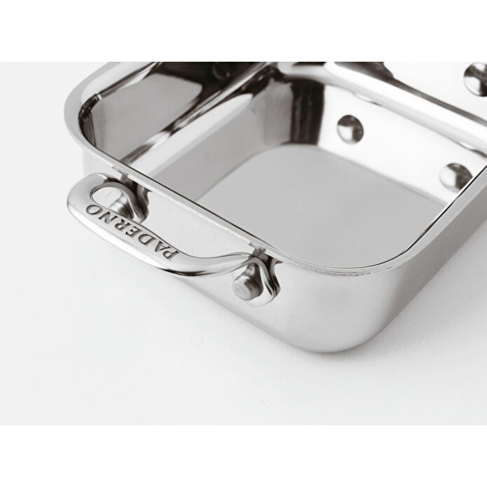 Paderno Çelik Dikdörtgen Mini Sunum Tenceresi 12 X 10 Cm
