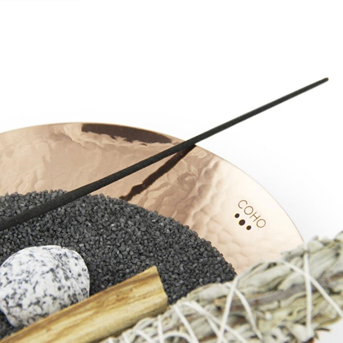 Coho Objet Coho Artisan Prana Dövme Bakır Tütsü Kasesi