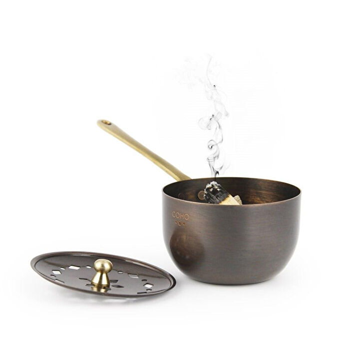 Coho Objet Coho Antique Bakır Tütsü Gezdirme Çanağı