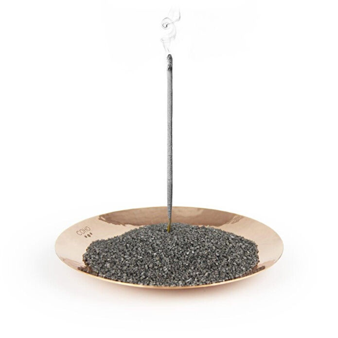 Coho Objet Coho Artisan Namaste Dövme Bakır Mini Tütsü Tabağı