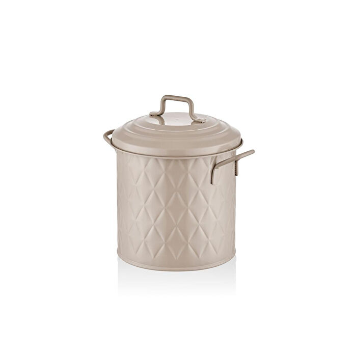 The Mia Prizma Çöp Kovası Tezgah Karamel 4 Lt