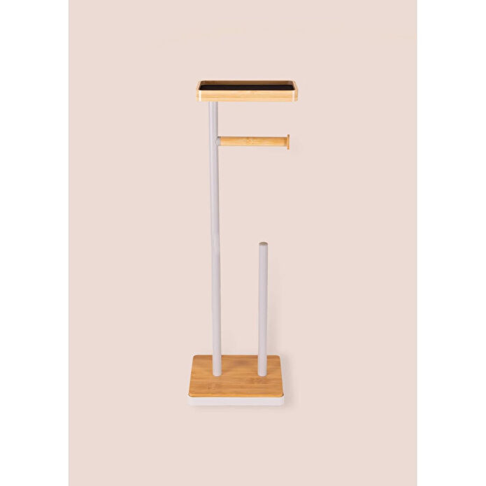 The Mia Tepsili Tuvalet Kağıdı Standı Gri Glv0758