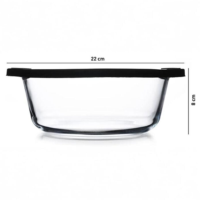 Paşabahçe 59123 Siyah Kapaklı Borcam 1450cc 1 Adet