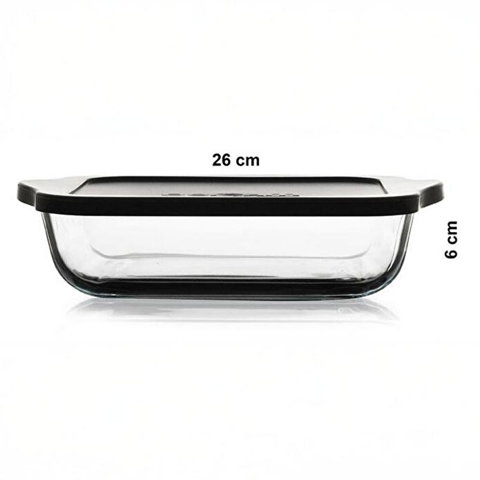 Paşabahçe 59034 Gri Kapaklı Borcam 1950cc Kare 1 Adet