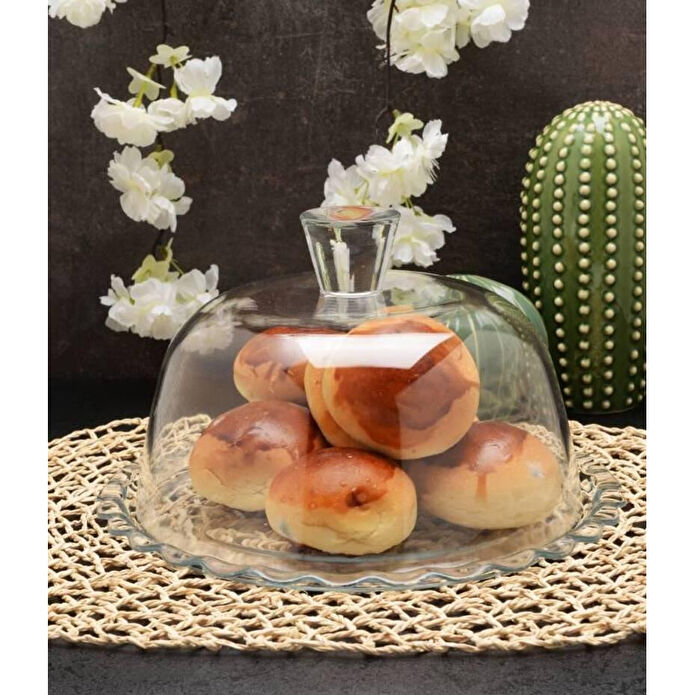 Paşabahçe 96874 Patisserie Kapaklı Kek Fanusu 264mm 1 Adet