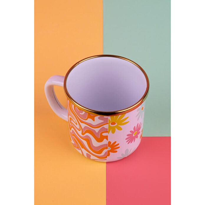 Emaylab Retro Hippi Emaye Kupa