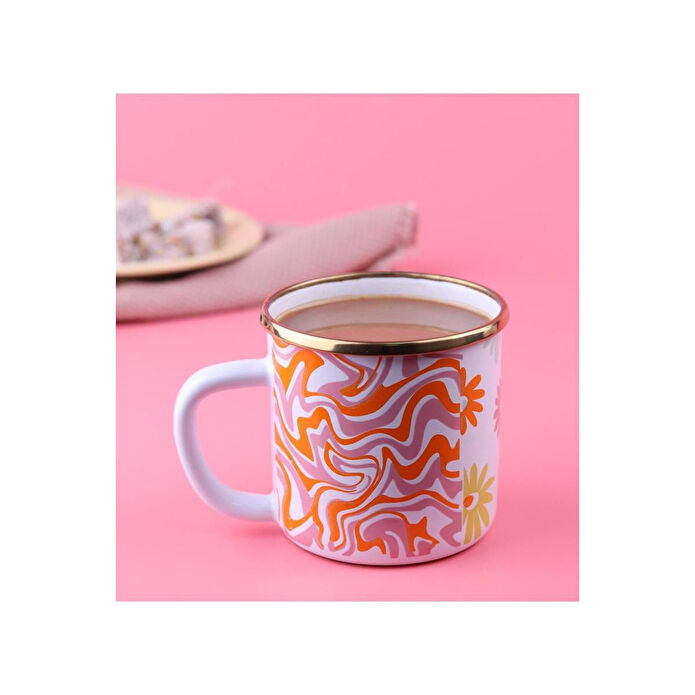 Emaylab Retro Hippi Emaye Kupa