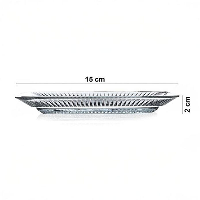 Paşabahçe 54833 Elysia Tatlı Tabağı 150mm 2 Adet
