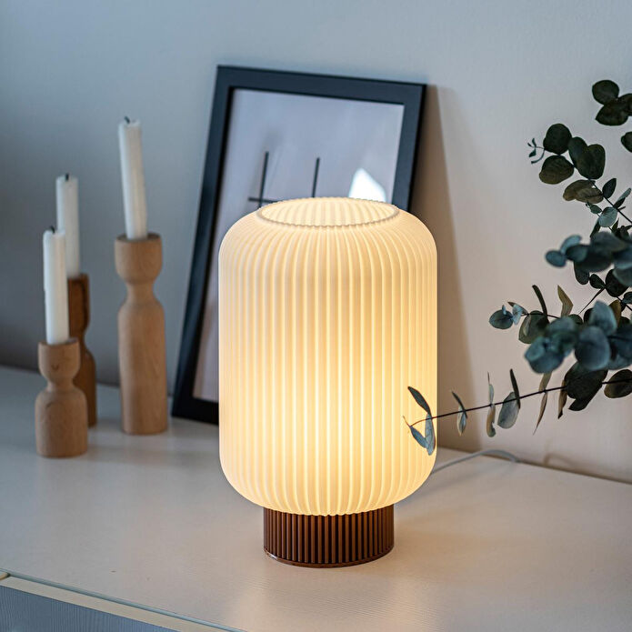 Soli Workshop Helios Uzun Masa Lambası - Bakır