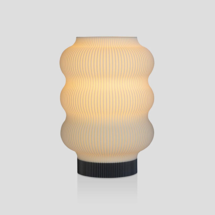 Soli Workshop Ostraco Masa Lambası - Gümüş