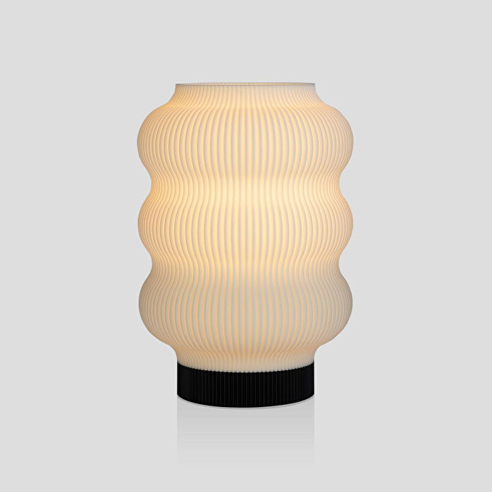 Soli Workshop Ostraco Masa Lambası - Siyah